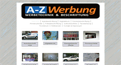 Desktop Screenshot of a-z-werbung.de